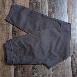 Hill City Everyday Pant Size 31x32 In Brown Flat Front Khaki